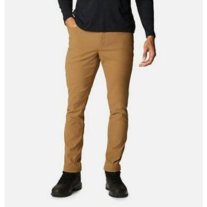 Columbia Sportswear Company Mens Brown Stretch Slash Pockets Chino Pants Size 32